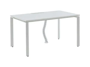 New Professioneel Bureau Voor 1 Persoon - Wit - L120 Cm - Downtown Bureaumeubel