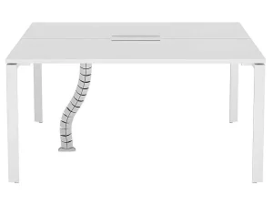 Cheap Professioneel Bureau Voor 2 Personen - Wit - L140 Cm - Downtown Kantoormeubilair