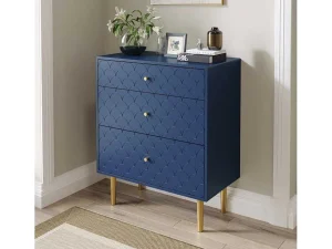 Online Ragement Ladekast Voor Slaapkamer - 3 Lades - Donkerblauw Ladekast