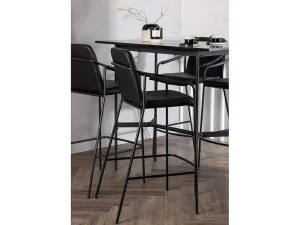 Discount Rax Barmeubelset Bartafel Zwart En 4 Tvist Barstoelen Zwart. Barmeubel