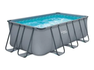 Shop Rechthoekig Buisvormig Zwembad Met Patroonfilterpomp - L396 X B213 X H122 Cm - Antraciet - Bantayan Zwembad