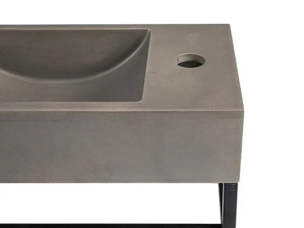 Sale Rechthoekige Hangende Wastafel Met Drager - L40 X B22 Cm - Uchami Muurkast Badkamer