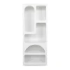 Store Rek Met 5 Nissen - Wit - Luela Boekenkast & Vitrine
