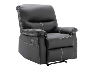 Hot Relaxfauteuil Canby - Kunstleer - Zwart Relaxfauteuil