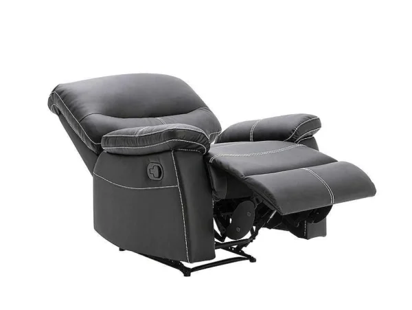Hot Relaxfauteuil Canby - Kunstleer - Zwart Relaxfauteuil