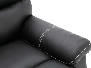 Hot Relaxfauteuil Canby - Kunstleer - Zwart Relaxfauteuil
