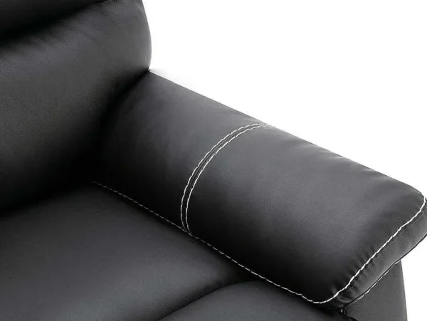 Hot Relaxfauteuil Canby - Kunstleer - Zwart Relaxfauteuil