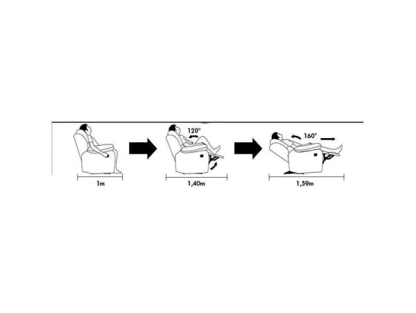 Cheap Relaxfauteuil Evasion Van Leer - Zwart Relaxfauteuil