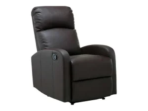 Online Relaxfauteuil Van Kunstleer Isao - Bruin Relaxfauteuil