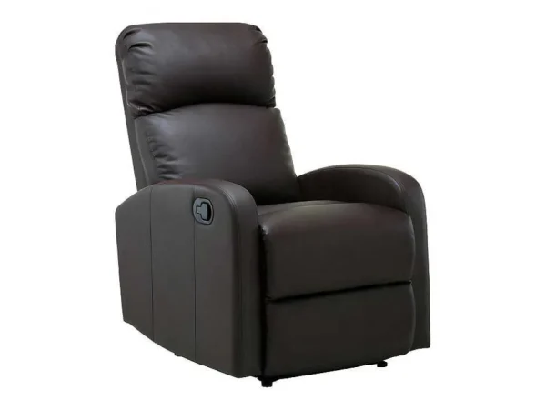 Online Relaxfauteuil Van Kunstleer Isao - Bruin Relaxfauteuil