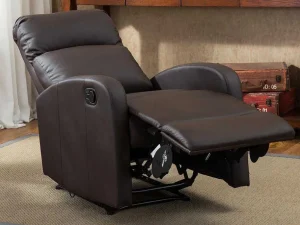 Online Relaxfauteuil Van Kunstleer Isao - Bruin Relaxfauteuil