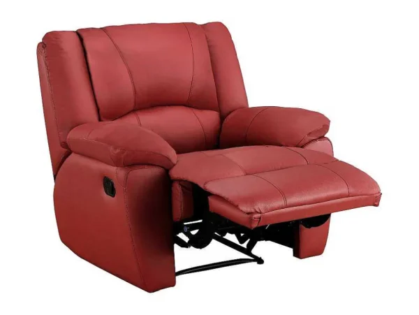 Best Sale Relaxfauteuil Van Leer Aroma - Rood Relaxfauteuil