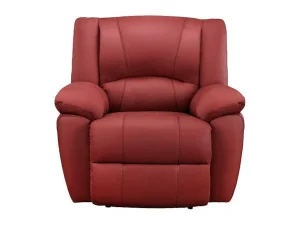 Best Sale Relaxfauteuil Van Leer Aroma - Rood Relaxfauteuil