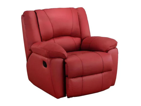 Best Sale Relaxfauteuil Van Leer Aroma - Rood Relaxfauteuil