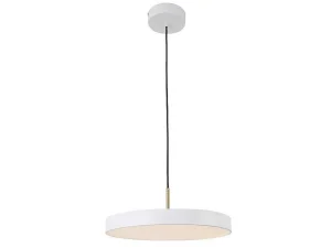 Cheap Ronde Design-Hanglamp Met Ledverlichting Van Metaal - D45 Cm - Wit - Vaughan Hanglamp
