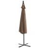 Fashion Ronde Hangparasol - Taupe - Staal - Ledverlichting - Diameter: 2,93 M - Pocota Parasol