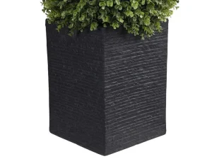 Best Ronde Kunstbuxus Met Pot - H66 X D40 Cm - Groen - Diava Kunstplant