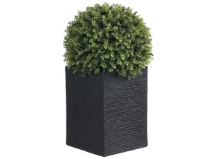 Best Ronde Kunstbuxus Met Pot - H66 X D40 Cm - Groen - Diava Kunstplant