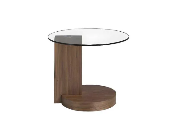 Fashion Ronde Notenhouten Hoektafel 2036 Bijzettafel