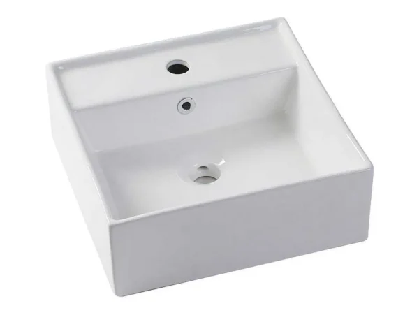 Discount Roze Gestreept Hangmeubel Voor Badkamer Met Wastafel Om Erop Te Plaatsen - 60 Cm - Satara Badkamermeubel Met Enkele Wastafel