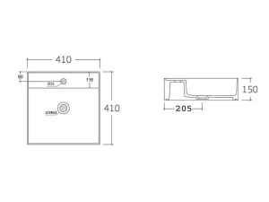 Discount Roze Gestreept Hangmeubel Voor Badkamer Met Wastafel Om Erop Te Plaatsen - 60 Cm - Satara Badkamermeubel Met Enkele Wastafel