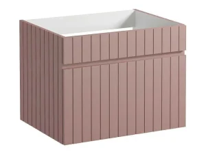 Cheap Roze Hangmeubel Onder Wastafel Met Strepen - 60 Cm - Satara Wastafelmeubel
