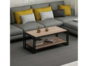 Outlet Salontafel Carmela, Walnoten, 102X45X40 Cm, Salontafel