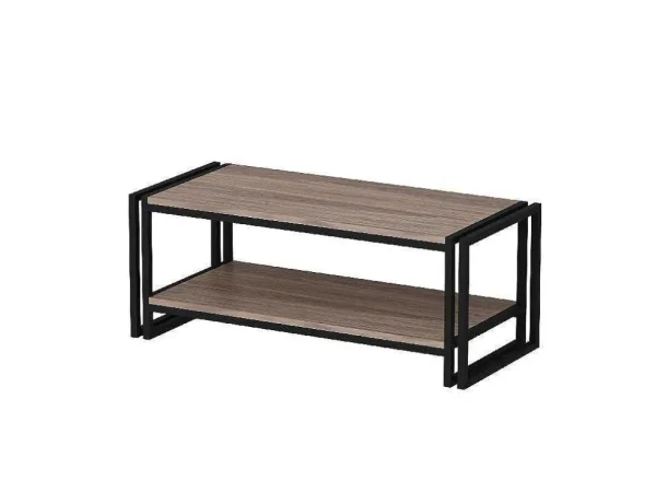 Outlet Salontafel Carmela, Walnoten, 102X45X40 Cm, Salontafel