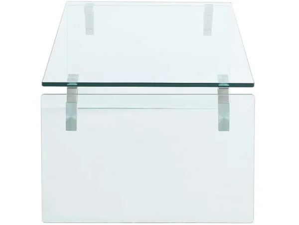 Clearance Salontafel Van Gehard Glas - Transparant - Madro Salontafel