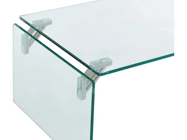Clearance Salontafel Van Gehard Glas - Transparant - Madro Salontafel