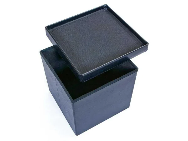 Discount Sanne Opbergdozen Voetenbank Met Deksel, Zwart. Opbergaccessoire