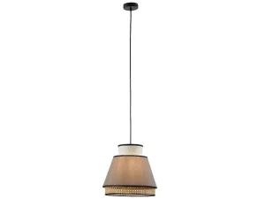 Cheap Scandinavische Rieten Hanglamp - Naturel En Warmgrijs - D35 X H120 Cm - Klaus Hanglamp