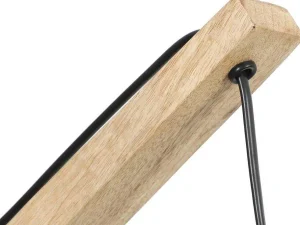 Best Sale Scandinavische Wandlamp - Mangohout En Stof - D21 X H36 Cm - Licht Naturel En Beige - Paliana Wandlamp