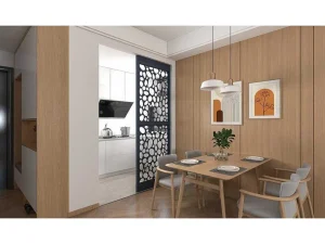 Outlet Scheidingswand Verzinkt Staal L88 X H245 Cm Antraciet - Verstelbare Hoogte - Tirodi Scheidingswand