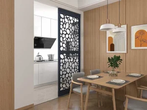 Outlet Scheidingswand Verzinkt Staal L88 X H245 Cm Antraciet - Verstelbare Hoogte - Tirodi Scheidingswand