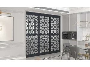 Best Sale Scheidingswand Verzinkt Staal L88 X H245 Cm Antraciet - Verstelbare Hoogte - Lateri Scheidingswand