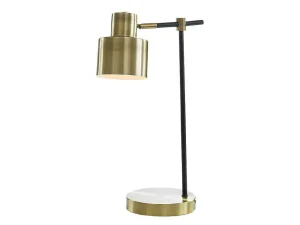 Online Schemerlamp Met Vintage-Stijl Anticaire - Ijzer - 26 X 15 X 45 Cm - Goudkleurig Lamp