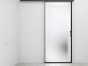 Outlet Schuifdeur In Mat Gehard Glas - H205Cm X B73Cm - Linci Schuifdeur