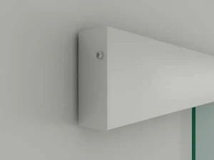 Best Sale Schuifdeur In Opbouw - H205 X L73 Cm - Gehard Glas Schuifdeur