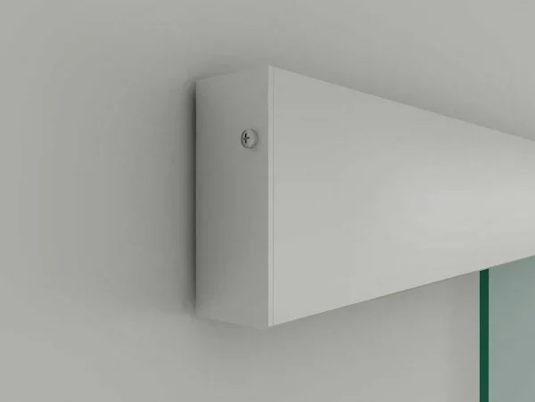 Best Sale Schuifdeur In Opbouw - H205 X L73 Cm - Gehard Glas Schuifdeur