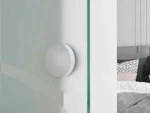 Best Sale Schuifdeur In Opbouw - H205 X L73 Cm - Gehard Glas Schuifdeur