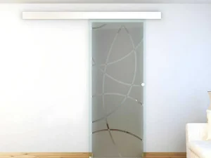 Discount Schuifdeur In Opbouw Heidi - H205 X L83 Cm - Gehard Glas Schuifdeur