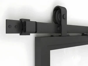 Best Schuifdeur Sinca - H205 X B83 Cm - Gehard Glas En Aluminium Schuifdeur