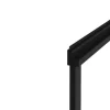 Outlet Schuifdouchewand Mat Zwart Met Handdoekenrek - 120 X 140 Cm - Waimea Badscherm