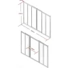 Store Schuifraam Van Gepoedercoat Zwart Aluminium 180 X 105 Cm - Ravena Glazen Binnenraam