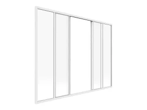 Sale Schuifraam Van Gepoedercoat Wit Aluminium 180 X 130 Cm - Ravena Glazen Binnenraam