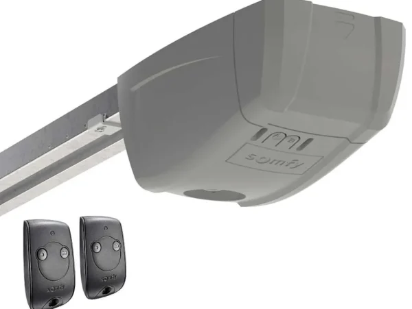 Online Sectionale Garagedeur Grijs Gegroefd Effect Met Motor - Noria Garagedeur