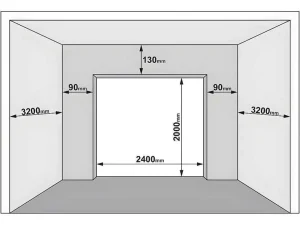 Discount Sectionale Garagedeur Met Glad Effect En Centrale Witte Loopdeur Met Motor - Lavega Garagedeur