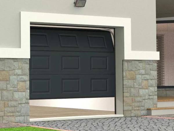 Best Sectionale Garagedeur Met Antraciet Cassette En Motor - Caopas Garagedeur