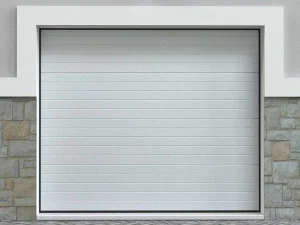 Cheap Sectionale Garagedeur Wit Gegroefd Effect Met Motor - Noria Garagedeur